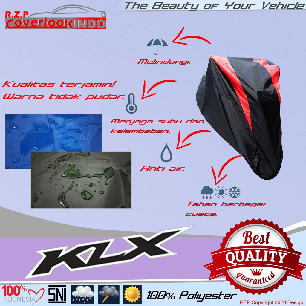 SELIMUT MOTOR KLX 150 COVER MOTOR KLX 150 SARUNG MOTOR KLX 150 BEST PRODUCT