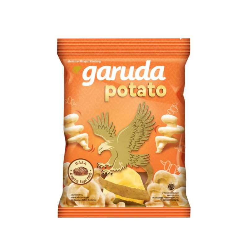 

Garuda Potato Rasa Daging Sapi BBQ 15 Gram