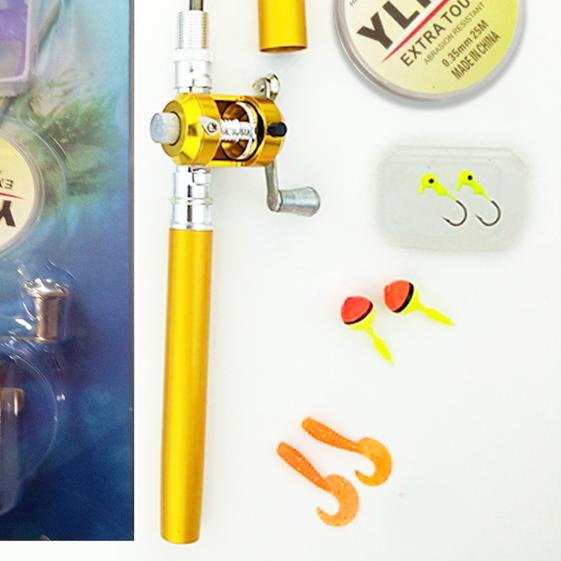 Mini Pen Fishing Rod Pen Joran Pancing Outdoor Joran Fishing Peralatan