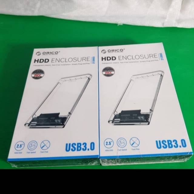 Casing HARDISK ORICO 3.0 original PUTIH transparan