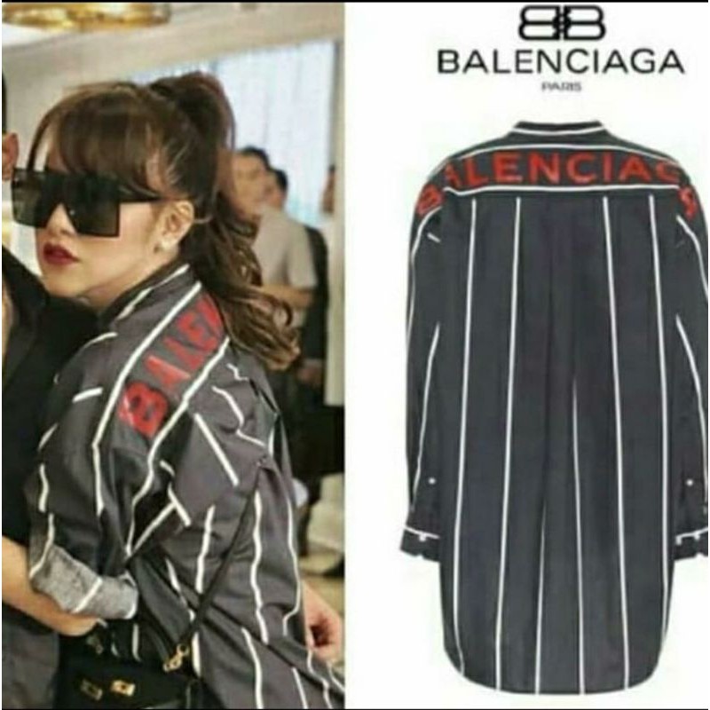 BALENCIAGA SHIRT OLLA//IMPORT QUALITY//ADA TAG LABEL//TULISAN BORDIR