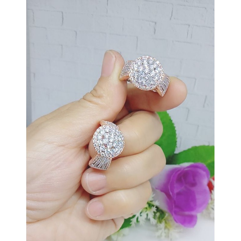 Cincin xuping kombinasi permata full k0020-0023