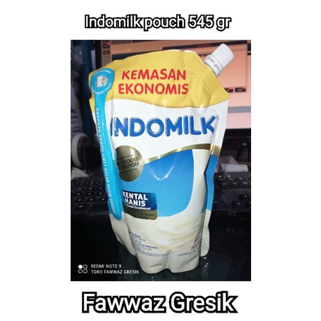 INDOMILK Susu Kental Manis Pouch Putih 545gr / Coklat Swiss Choco 545 gr