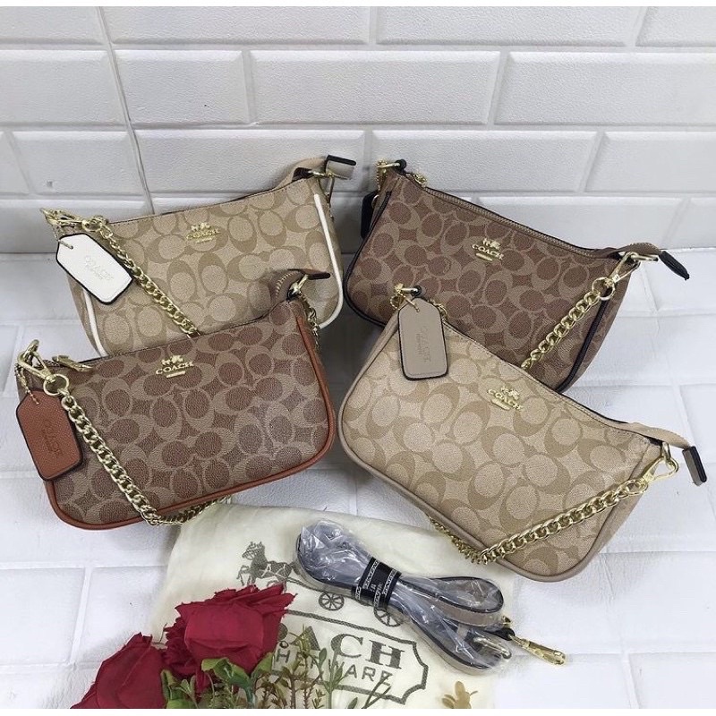 Tas Couch Variasi Rantai Top Handle Pouch Mini Signature #04