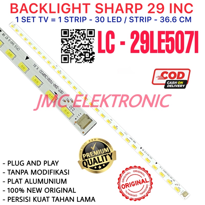 BACKLIGHT TV LED SHARP 29 INC LC29LE507I LC29LE5071 LC29LE507 LC 29LE507 29LE507I BL SHARP 29IN 29 INCH