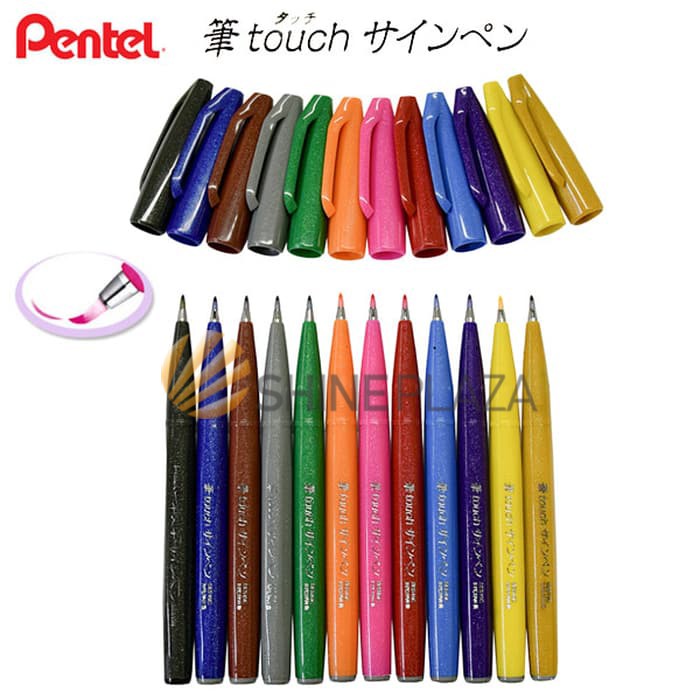 

Arm Pentel Touch Brush Sign Pen - Kuas Lettering