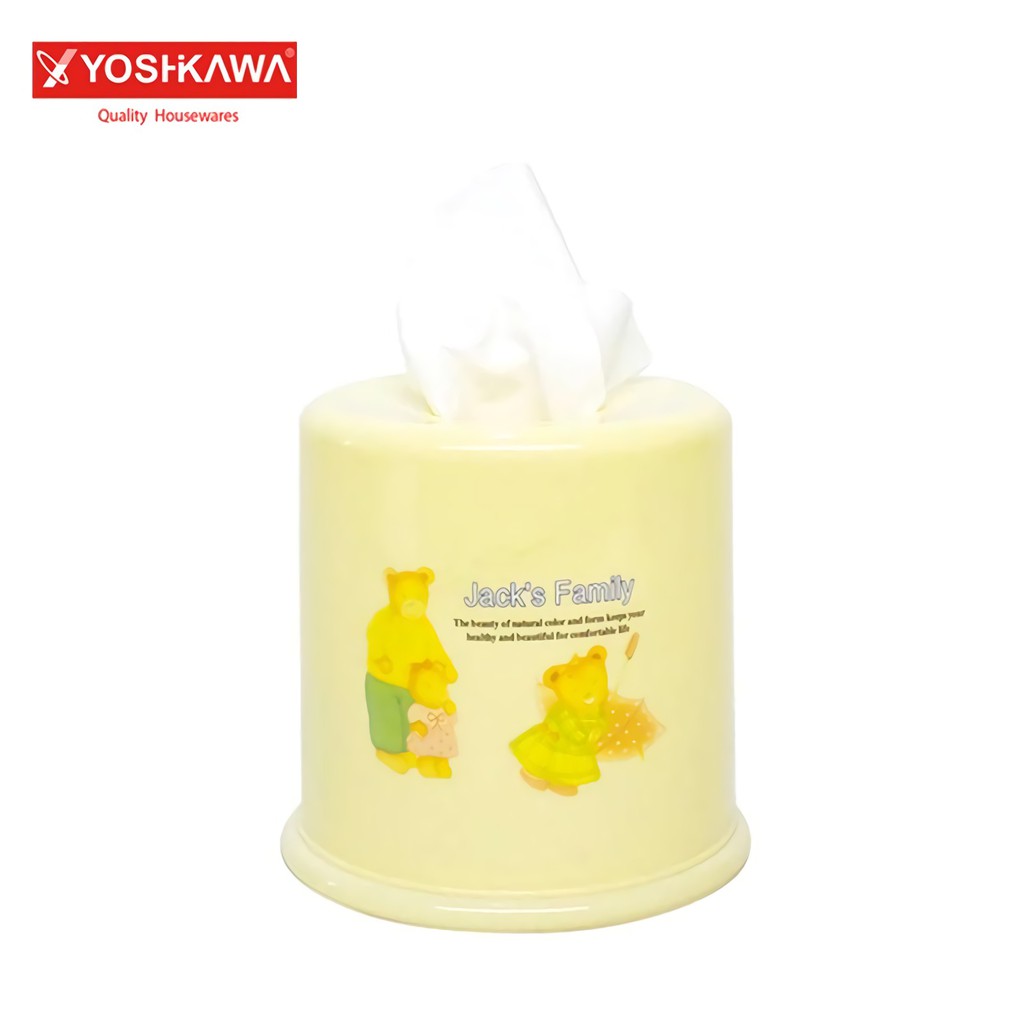 

YOSHIKAWA Kotak Tisu Diameter 13 CM Tissue Box EVL-T-109 Kuning
