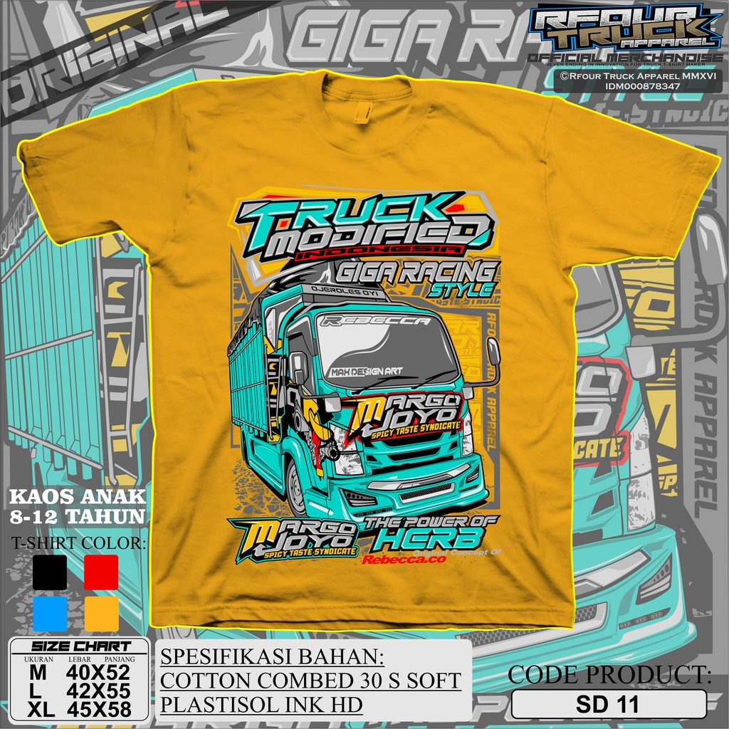 KAOS TRUCK ANAK MARGO JOYO KAOS ANAK GAMBAR TRUCK OLENG MARGO JOYO KAOS TRUK UMUR 8-12 TAHUN EDISI TERBARU SABLON PLASTISOL PREMIUM