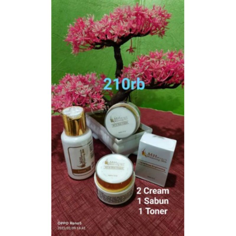 (FREE ONGKIR/COD)PAKET MURAH HEMAT MH MIRACLE ORI 100% BONUS KAPAS KECANTIKAN