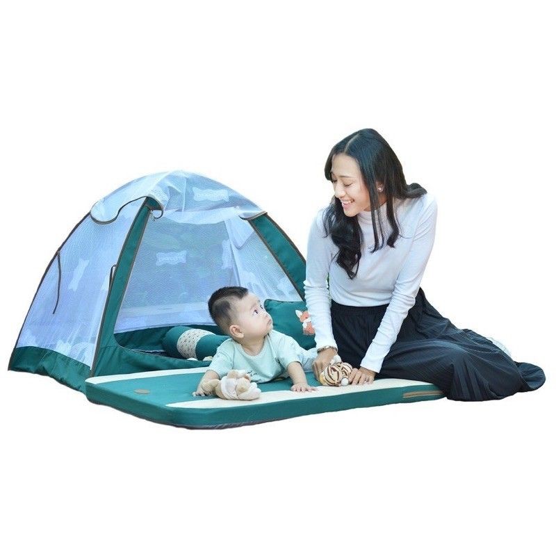 4 in 1 DIALOGUE SET KASUR PLAYMAT KELAMBU TENDA BANTAL GULING BAYI (DGK 9114) ORIGINAL