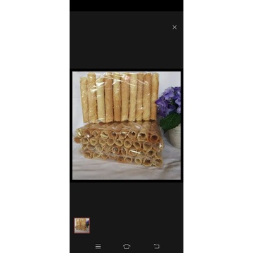 

Semprong Wijen Cemilan Original snack/Arka Snack/ kiloan/Enak Gurih/250gr/kue semprong wijen