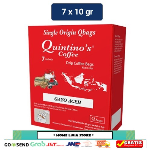 

Quintino's 7 Kopi Celup Gayo Aceh 70 g (7 sachet @10 g)