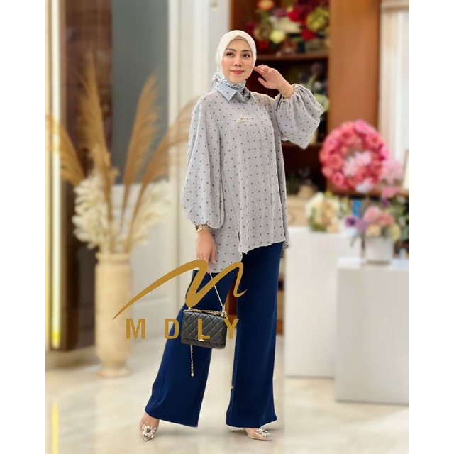 AIRA SET ORIGINAL MDLY GAMIS BAJU DRESS MAXY MIDI PAKAIAN BRANDED ORIGINAL DLOVERA DHILOVERA BY OLLA