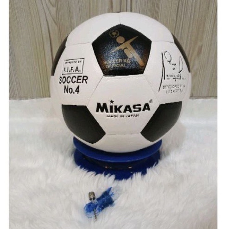 Bola kaki press mikasa no 4/bola kaki press mikasa size 4/bola kaki mikasa press size 4 free jaring 