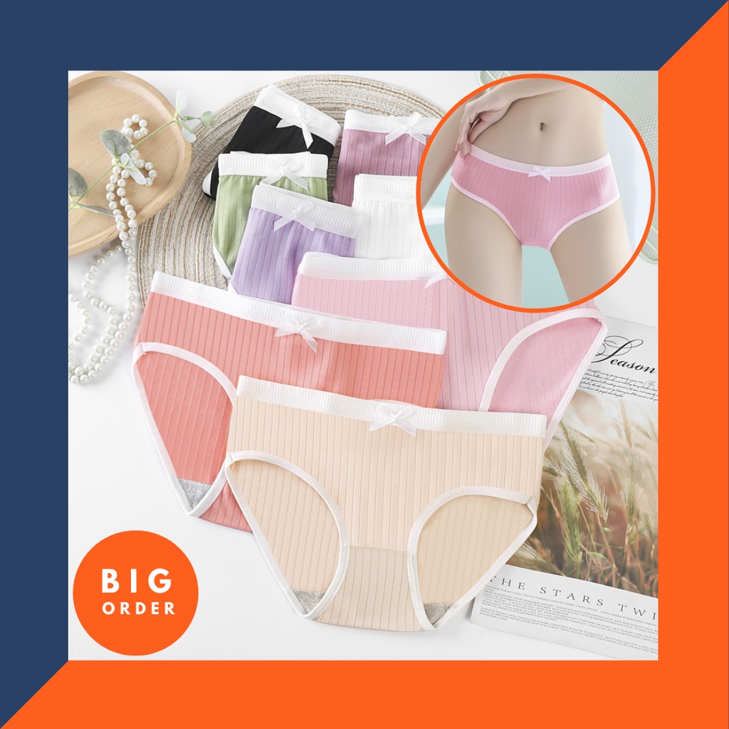 Celana dalam wanita CD wanita motif pita lucu CD premium CD29