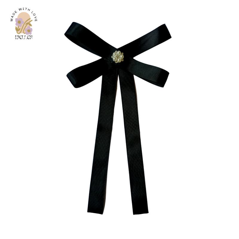 Clarensia Brooch || Bross Pita Korea || Korean Ribbon Brooch || Bross Pita Kawaii