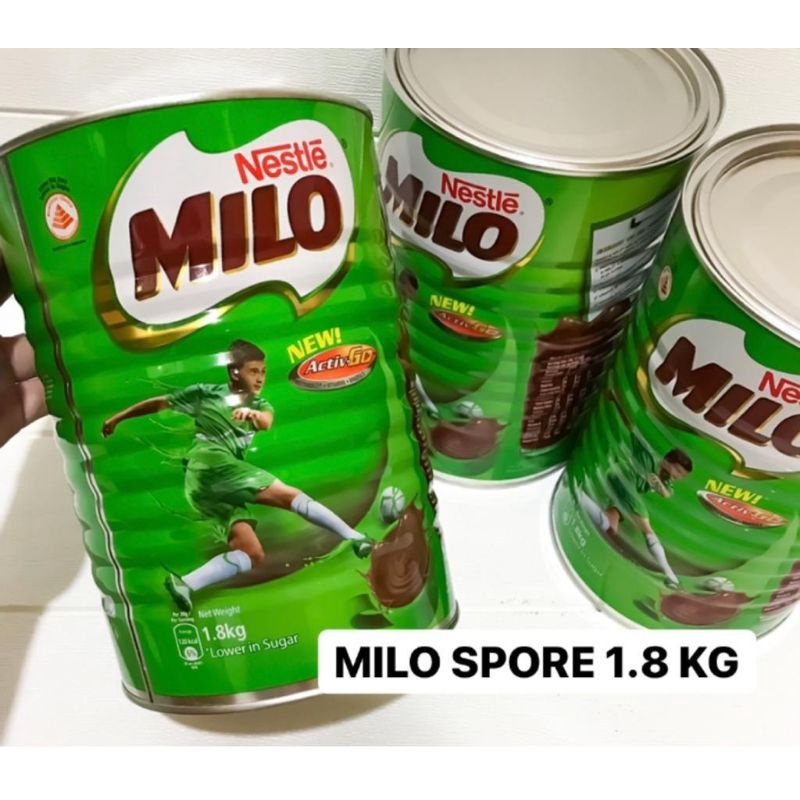 

MILO Singapore Nestle Activ-Go 1,8 1.8 Kg 1800gr ActivGo Import SGP Singapur Singapura Kaleng