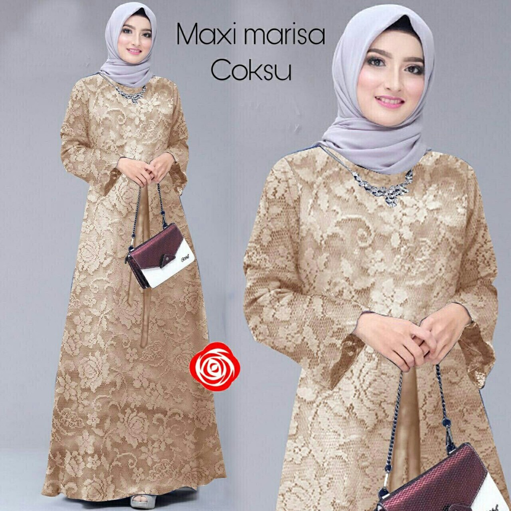 Dress Nnaritaa - Baju Gamis Perempuan Terbaru - LongDress Wanita