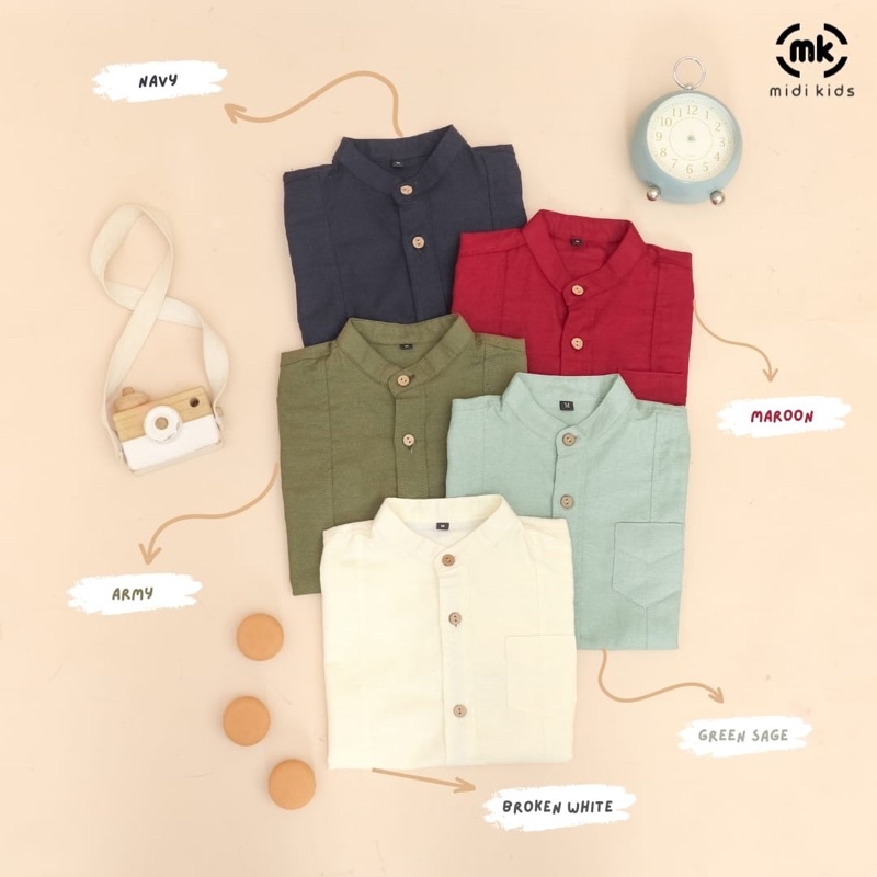 RAF MIDI KIDS Kemko Gaza Kemeja Koko Midikida