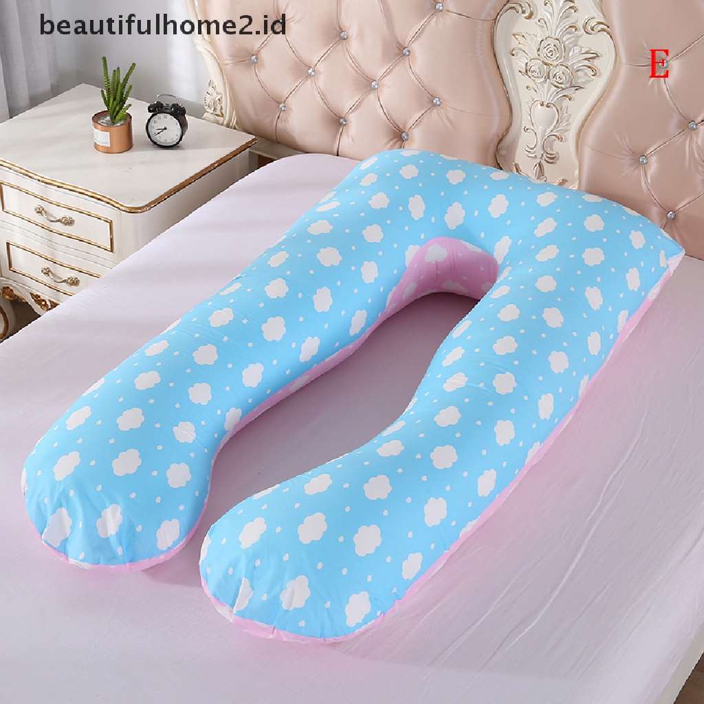 (Beautifulhome2.Id) Bantal Bentuk U Bisa Dicuci Untuk Ibu Hamil