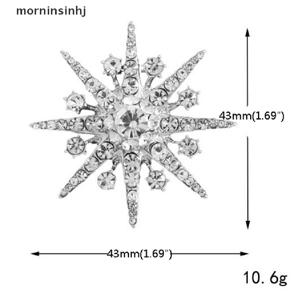 Mor Brospin Desain Snowflake Hias Kristalberlian Imitasi Untuk Pernikahanpestanatal