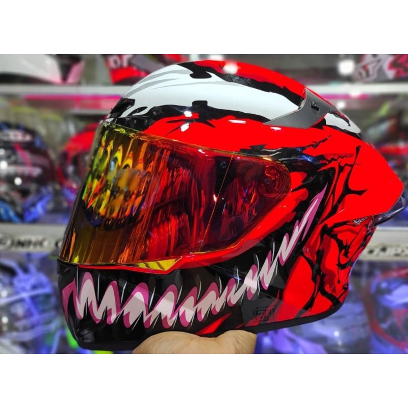 HELM KYT TT COURSE MARVEL VENOM ORIGINAL