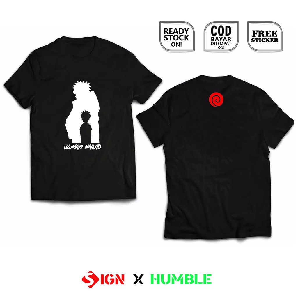 Kaos UZUMAKI CLAN KLAN NARUTO  BORUTO KARTUN ANIME MANGA JEPANG CARTOON KAOS JEJEPANGAN COSPLAY SIGN