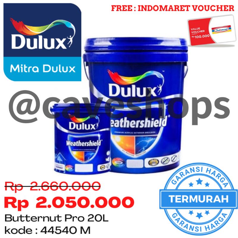 DULUX WEATHERSHIELD PRO BUTTERNUT 44540M 20L | 20LT | 20Liter