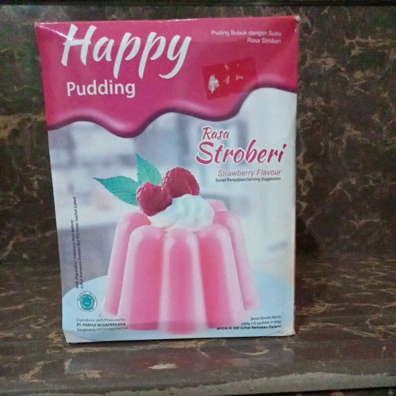 

Nutrijell happy puding rasa stoberi 600g isi 10pc