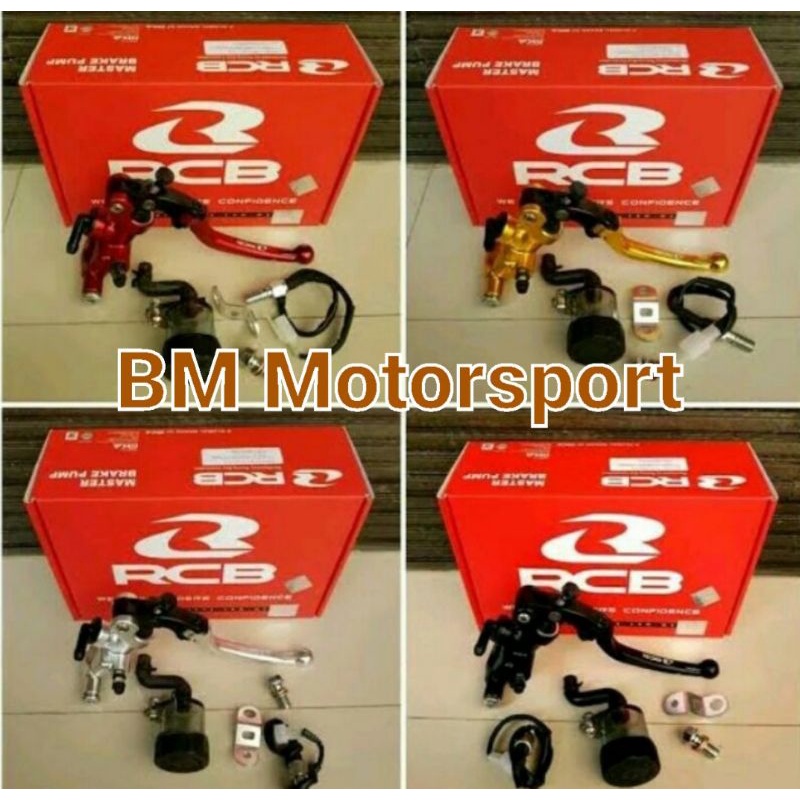 Master Radial RCB Rem Brake pump S1 master Rem 14mm Kanan merah-silver-hitam-biruReady