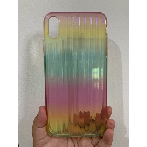 Case Iphone Xs Max Rainbow (preloved)