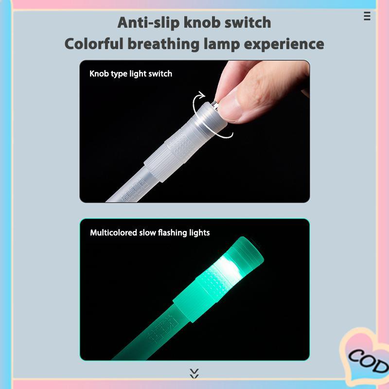 COD❤️Spinning pen pulpen pena putar plastik balance anti stress bolpoin rotating Dengan lampu led bercahaya-A.one