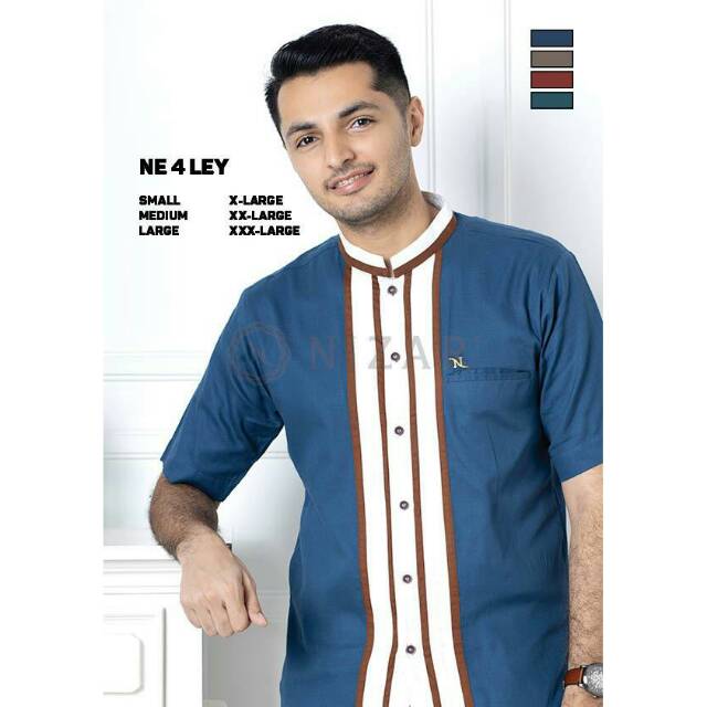 JUMBO Baju Koko Nizar Bordir NE 4 Ley REGULER