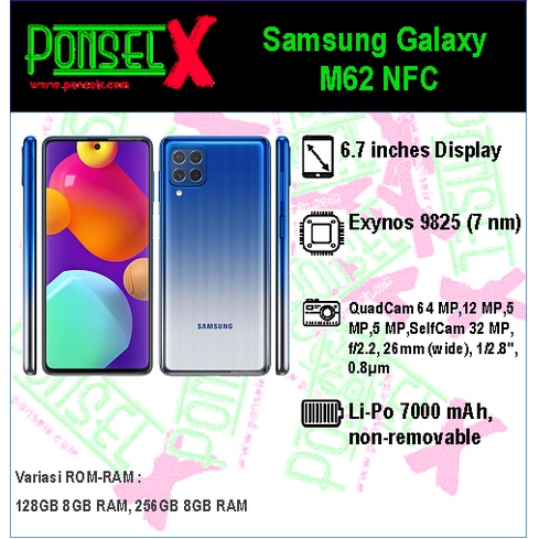 SAMSUNG Galaxy M62 Garansi Resmi