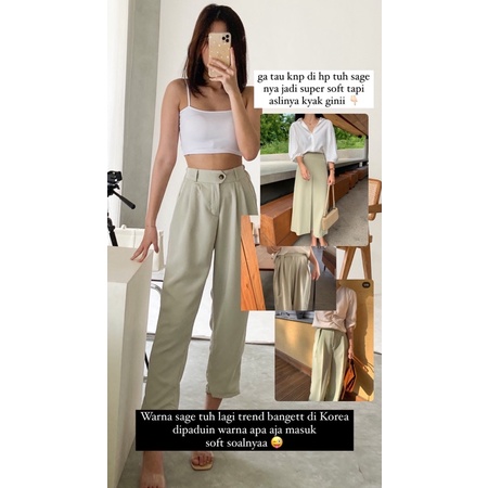 IWEARGRACIE - Calie Pants / Celana Panjang Wanita / Celana Kerja / Celana Highwaist