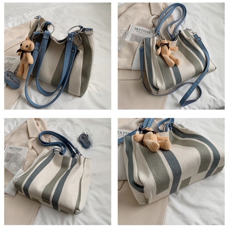 JK 929 1KG MUAT 2PCS TAS SELEMPANG TOTE BAG CUTE FREE BONEKA FASHION IMPORT Y10108 E6859 U4403