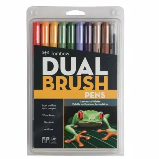 

[[COD]] Tombow ABT Dual Brush Pen 10 Color set Secondary Palette, Brushpen SPECIAL Kode 202