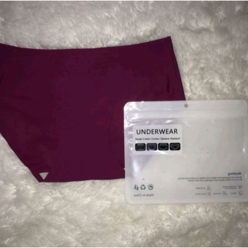 Celana Dalam Uniqlo Airsm (Firsthand Gudang Harga Launching)-Wine