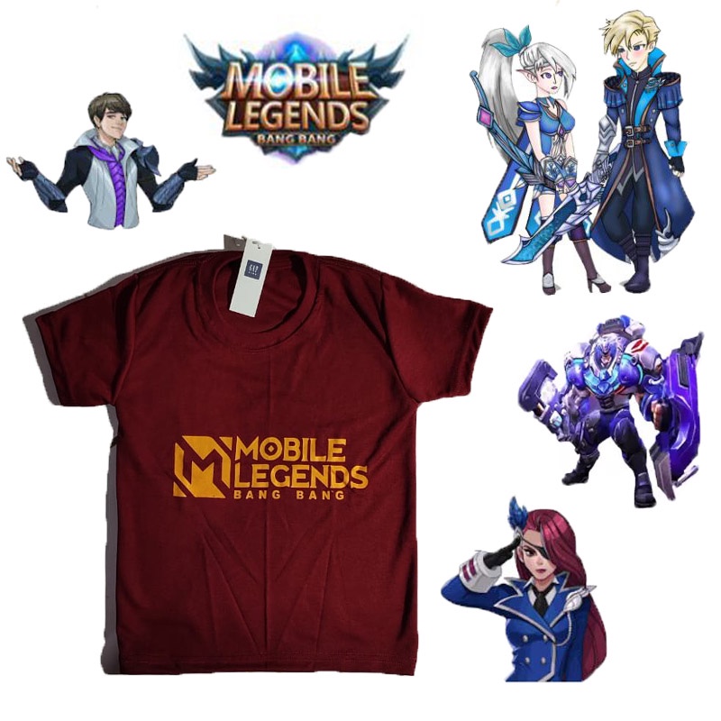 KAOS MOBILE LEGEND DISTRO ANAK TANGGUNG SUPER HERO GAMES MOBILE LEGEND/BAJU ANAK LAKI LAKI / BAJU MOBILE LEGEND / BAJU ANAK ML / KAOS ANAK LAKI LAKI ML