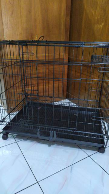 Kandang besi RODA lipat ukuran 60x55x45