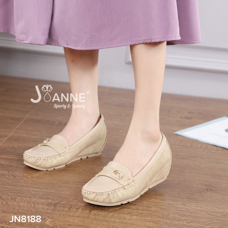 JOANNE Sepatu Wedges Wanita Import JN8188