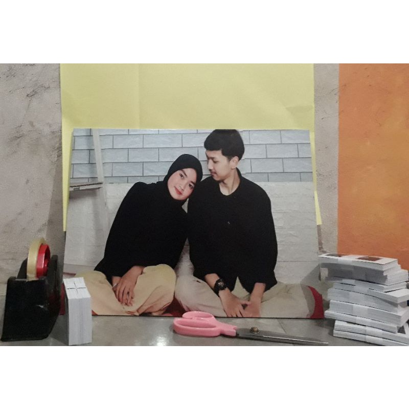 CETAK FOTO BINGKAI MDF 30X40