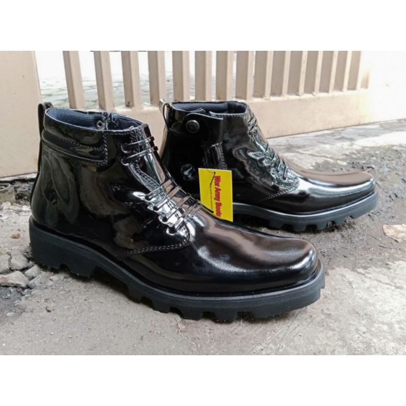 Sepatu PDH Dinas  Kilap Radial Tebal Terbaru Size 39-47 by Wor Army Boots