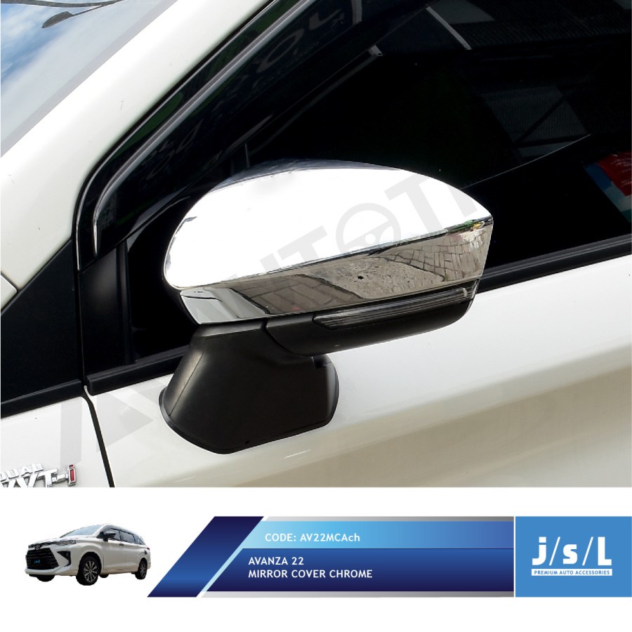 Cover Spion Mirror Mobil Toyota Avanza 2022 Non Lampu Chrome