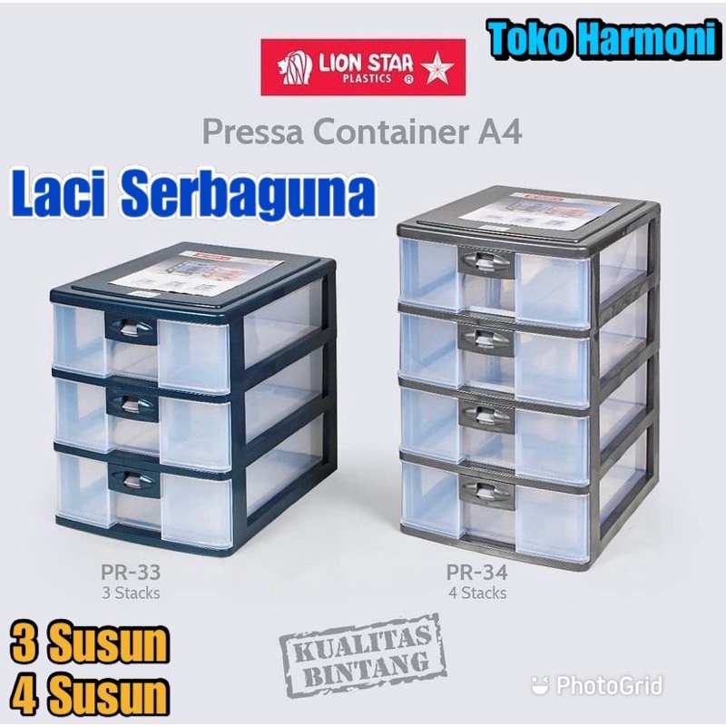 Laci Susun Pressa Container 4 Susun Laci Dokumen Laci Rias Laci Sendok