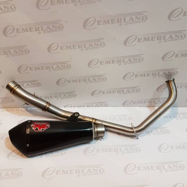 KNALPOT R9 ASSEN SERIES BLACK HONDA ALL NEW CB150 CBR LOKAL NEW FACELIFT K45 K46G