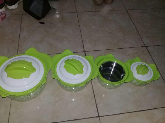 Magnolia Food Warmer Tempat Makanan Insulated Hot Pot 4 Set