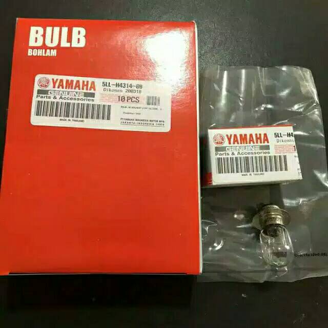 Bohlam Depan Lampu Yamaha Mio 12V 25Watt Sorot LED Tembak Motor Vixion Putih Jupiter Xeon Vega 5LL