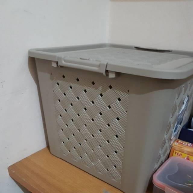 Keranjang Tempat Loundry Storage Bag Basket Carlotta M6501 Hawaii Medium Kualitas Bagus