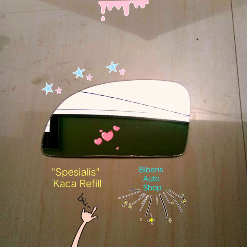 kaca spion Hyundai Getz hyundai getz kiri refill tanpa frame cuma kacanya saja ready stock.